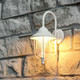 Modern White Coach Light With Clear Diffuser Modern White Coach Light With Clear Diffuser